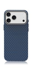 Калъф Western Carbon Blue за Iphone 17 Pro Max