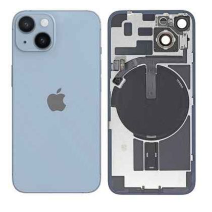 Заден капак за Iphone 14 blue оборудван