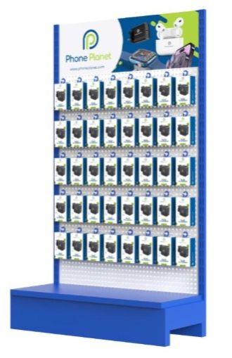 Phone Planet metal rack