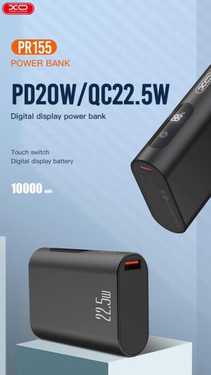 Power bank XO PR 155 black 10000mAh