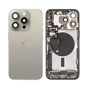 Back cover for Iphone 15 Pro natural equipped