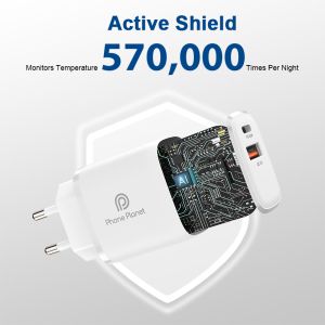 Адаптер 220V Phone Planet A+C PP20WPDQCEU white