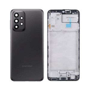 Back cover for Samsung A23 5G black equipped