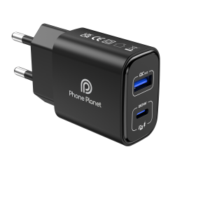 Адаптер 220V Phone Planet A+C PP-20WCEUCC black