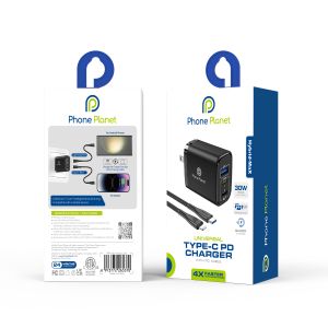 Адаптер 220V Phone Planet A+C PP-30WACLEU black