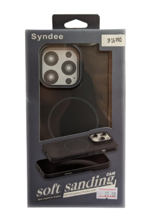 Syndee Magsafe Case for Iphone 16 Pro Black