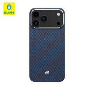 Blueo Woven Aramid Case for Iphone 17 Pro Blue