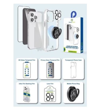 Phone Planet SET case for Iphone 16 Pro 6 in 1