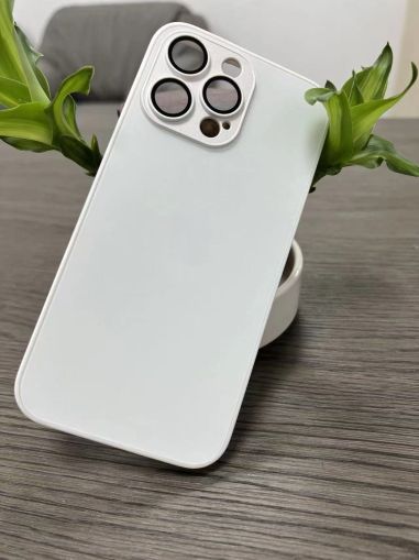9D-Glass case for iphone 15 plus white