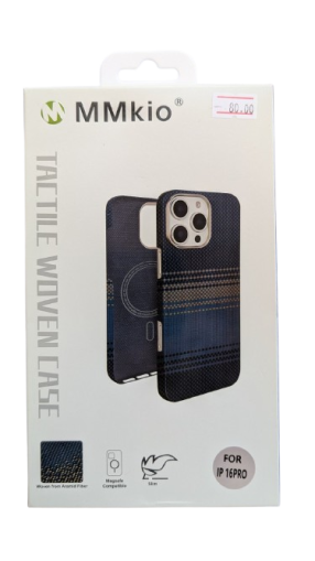 MMkio Woven case Iphone 16 Pro Blue