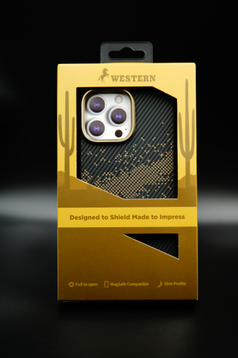 Western Carbon Galaxy Case for Iphone 17