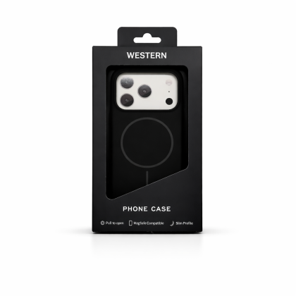 Western Silicone Mag Case Iphone 17 Pro Max Black