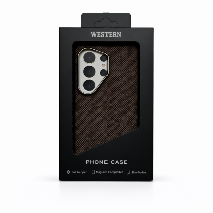 Western Carbon Brown Case for Samsung S26 Ultra