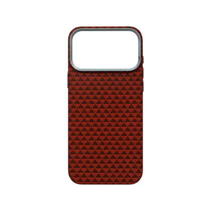 Калъф Western Carbon Red за Iphone 17 Pro Max