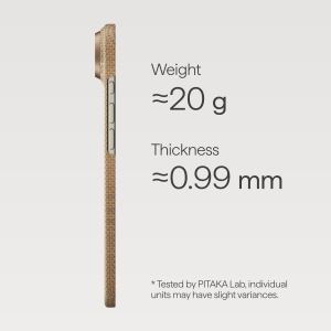 Case Pitaka Ultra Slim Iphone 17 Air Golden glint