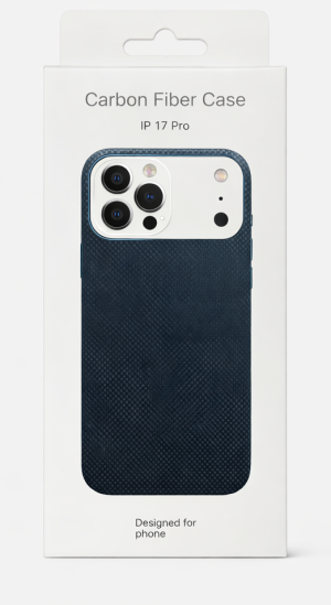 Калъф Carbon Fiber Case за Iphone 17 Pro Blue