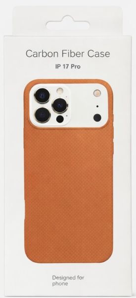 Калъф Carbon Fiber Case за Iphone 17 Pro Orange
