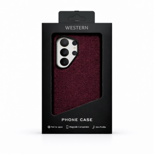 Калъф Western Carbon Burgun за Samsung S26 Ultra