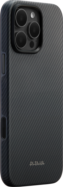 Калъф Pitaka  Summa for iPhone 16 Pro Black/Grey
