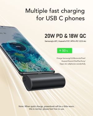 Външна батерия Veger Plug On-C 5000 mAh 18.5W