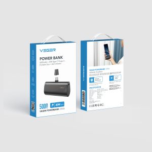 Външна батерия Veger Plug On-C 5000 mAh 18.5W