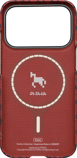 Калъф Pitaka Edge Rides iPhone 17 Pro Cinnabar