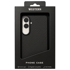 Калъф Western Carbon Black за Samsung S26 Plus