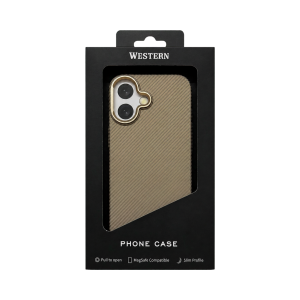 Калъф Western Carbon Gold за Iphone 17