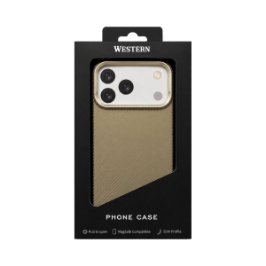 Western Carbon Gold Case for Iphone 17 Pro