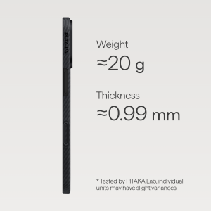Калъф Pitaka Iphone 17 Edge Black/Grey
