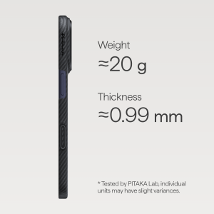Калъф Pitaka Black/Grey Ultra-Slim Case for iPhone 17 Pro Max